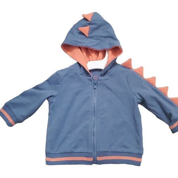 CAT & JACK Dinosaur Hoodie- Size 3/6 Months - Picture 1 of 4